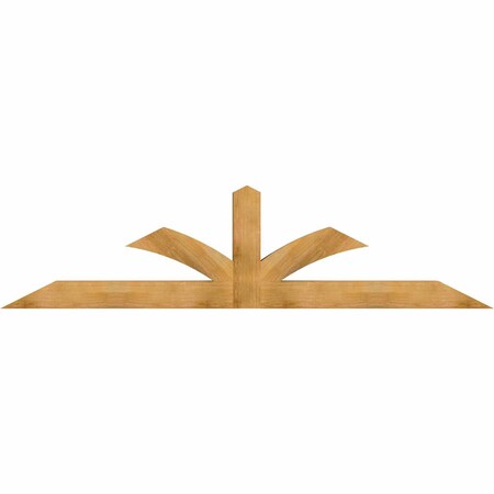 Ekena Millwork Richland Rough Sawn Timber Gable Bracket, Western Red Cedar, 108"W x 27"H x 6"D x 6"F, 6/12 Pitch GBW108X27X0606RIC00RWR